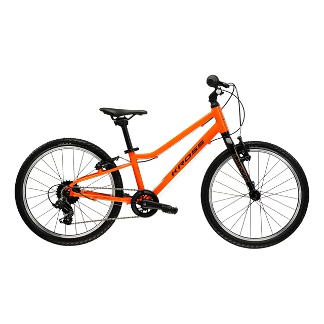Kinderfahrrad Kross Liftie 20" - Modell 2025 - růžová / grafitová / matný - oranžová / černá / lesk