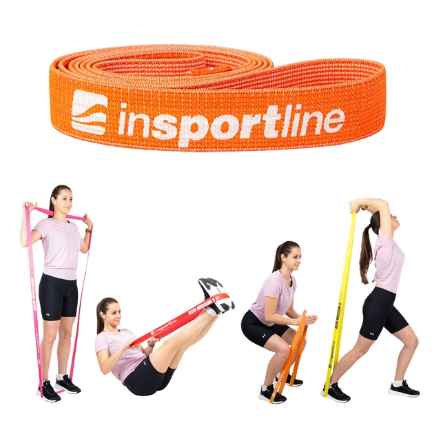 inSPORTline Rand Robustes Gummiband - orange