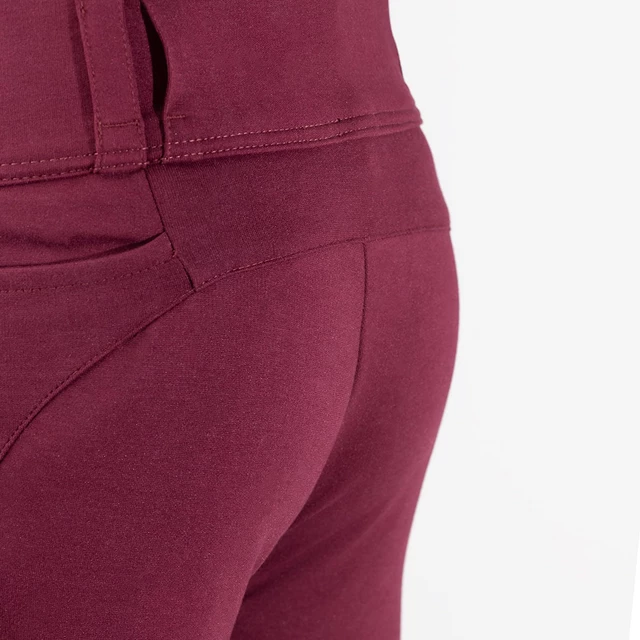 Damen-Moto-Leggings Oxford Super Leggings 2.0 burgundy
