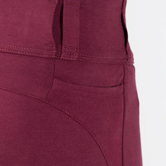 Damen-Moto-Leggings Oxford Super Leggings 2.0 burgundy