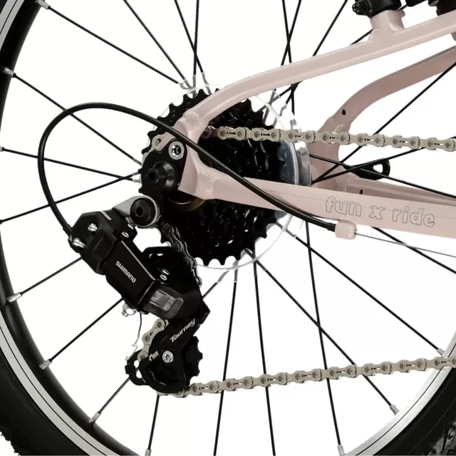 Kinderfahrrad Kross Liftie 20" - Modell 2025 - růžová / grafitová / matný