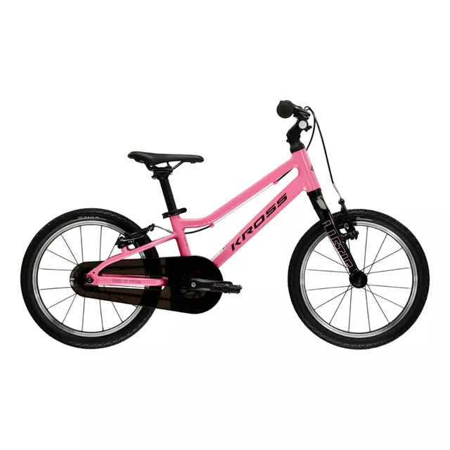 Kinderfahrrad Kross Liftie 16" - Modell 2025 - růžová / černá / lesk - růžová / černá / lesk