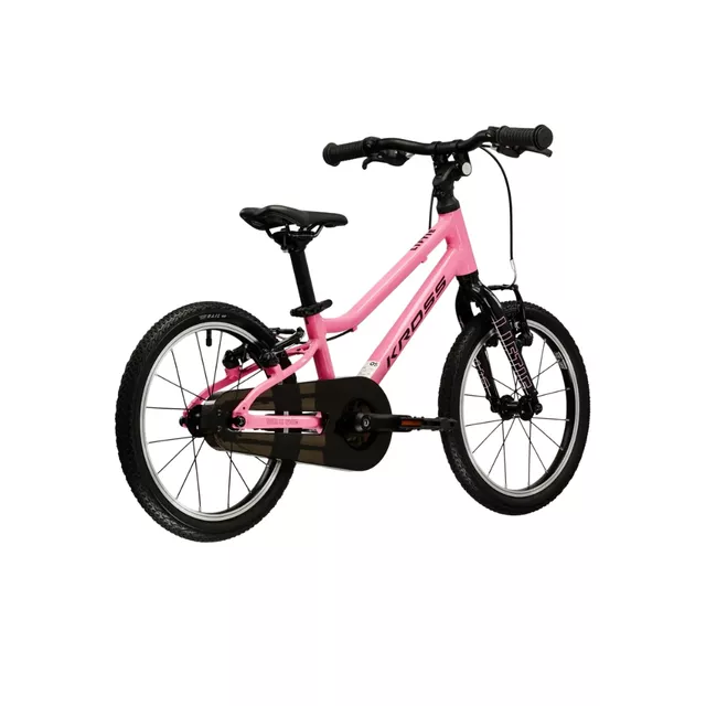 Kinderfahrrad Kross Liftie 16" - Modell 2025 - růžová / černá / lesk