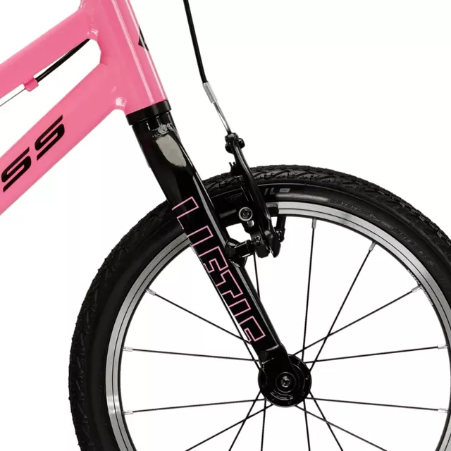 Kinderfahrrad Kross Liftie 16" - Modell 2025 - růžová / černá / lesk