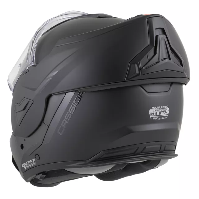 Cassida MultiFlip Solid BlackOut P/J Klapp-Motorradhelm - černá matná/černá
