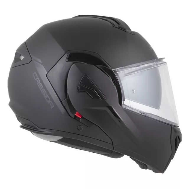 Cassida MultiFlip Solid BlackOut P/J Klapp-Motorradhelm - černá matná/černá