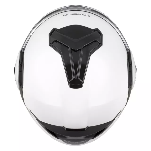 Cassida MultiFlip Solid P/J Klapp-Motorradhelm - bílá perleť/černá
