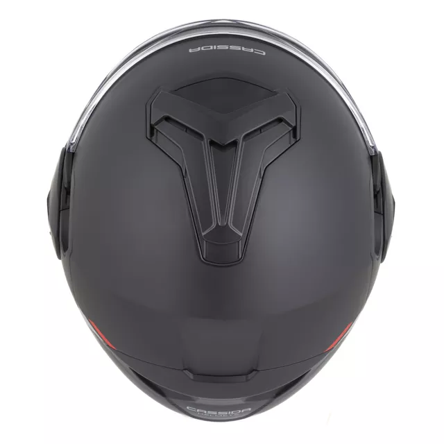 Cassida MultiFlip Solid P/J Klapp-Motorradhelm - bílá perleť/černá
