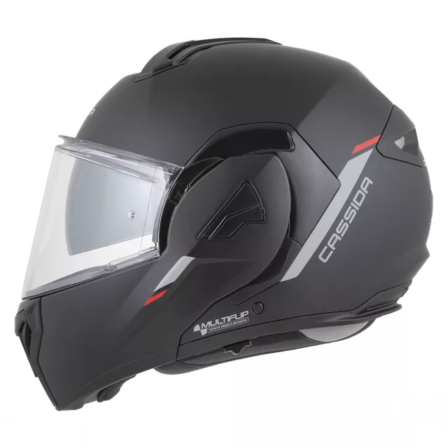 Cassida MultiFlip Solid P/J Klapp-Motorradhelm - bílá perleť/černá