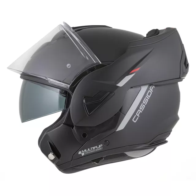 Cassida MultiFlip Solid P/J Klapp-Motorradhelm - bílá perleť/černá