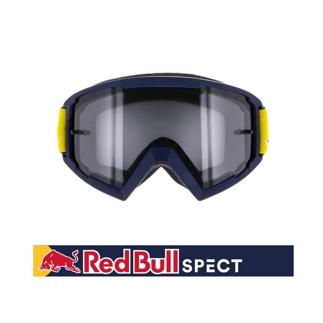Motocross-Schutzbrille RedBull Spect Whip, blau, klares Plexiglas