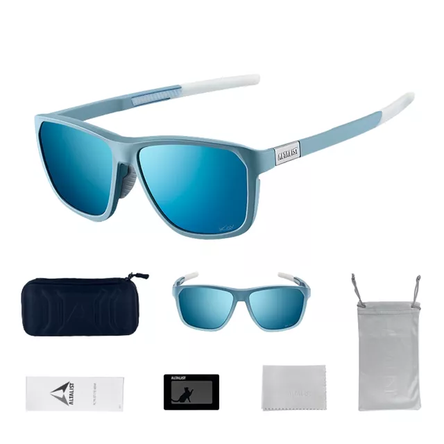 Altalist Kay L1 polarisierte Sonnenbrille - bílá se stříbrnými skly