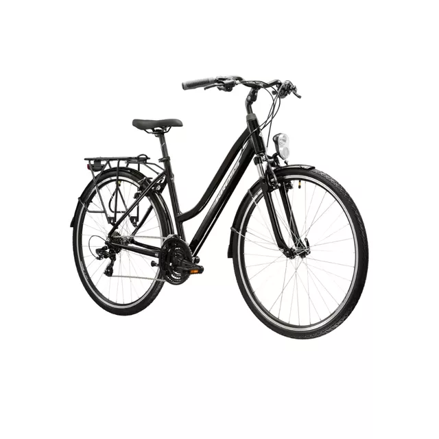 Damen-Trekkingrad Kross Trans 1.0 28" SR Gen 007 - černá / šedá / stříbrná / lesk