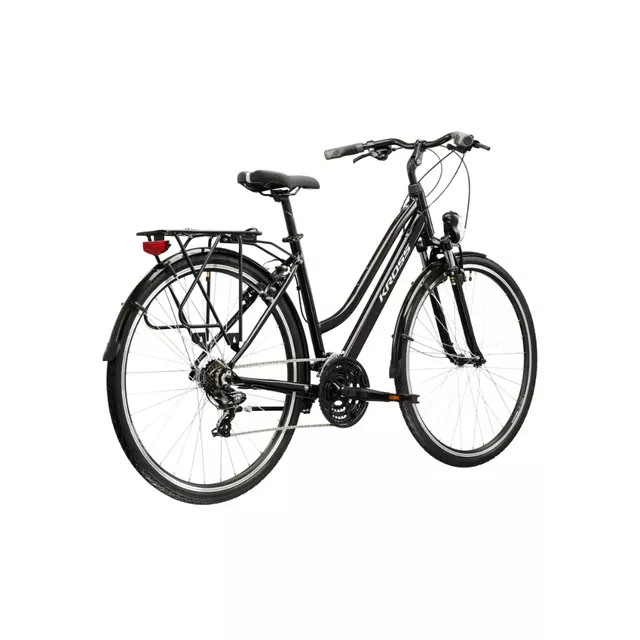 Damen-Trekkingrad Kross Trans 1.0 28" SR Gen 007 - černá / šedá / stříbrná / lesk