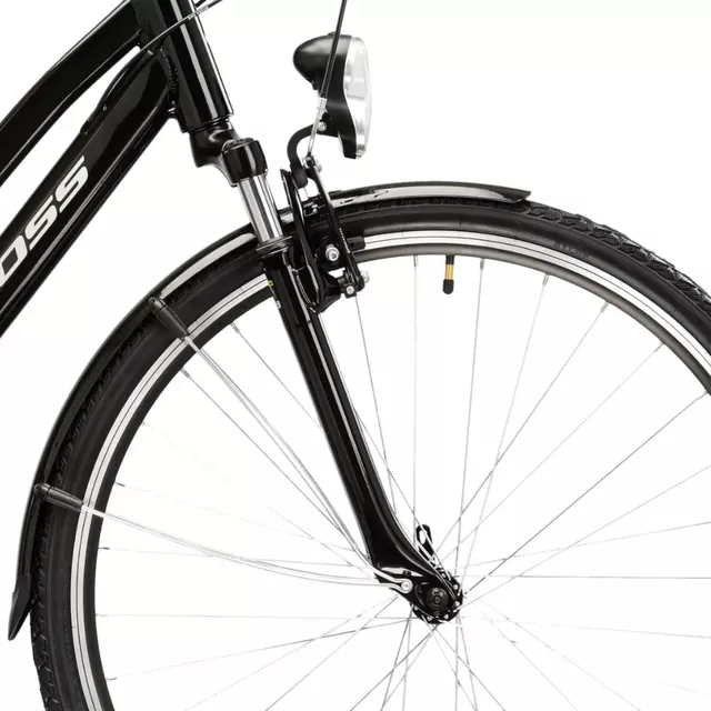 Damen-Trekkingrad Kross Trans 1.0 28" SR Gen 007 - černá / šedá / stříbrná / lesk