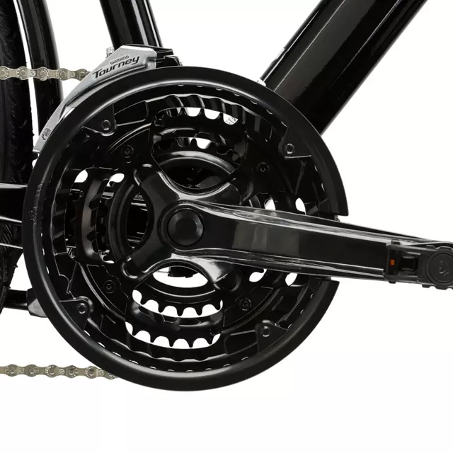 Damen-Trekkingrad Kross Trans 1.0 28" SR Gen 007 - černá / šedá / stříbrná / lesk