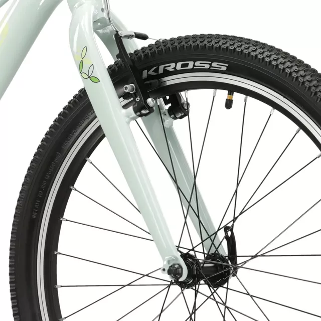 Junior Mädchen Fahrrad Kross LEA JR 1.0 24" Gen 006 - mátová / zelená / lesk