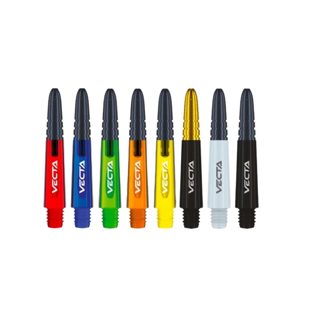 Winmau Vecta Kurze Griffe - schwarz