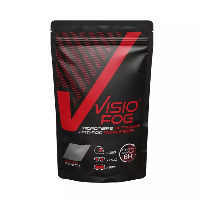 VisioFog Mikrofaser-Antibeschlag-Visier und -Brillentuch