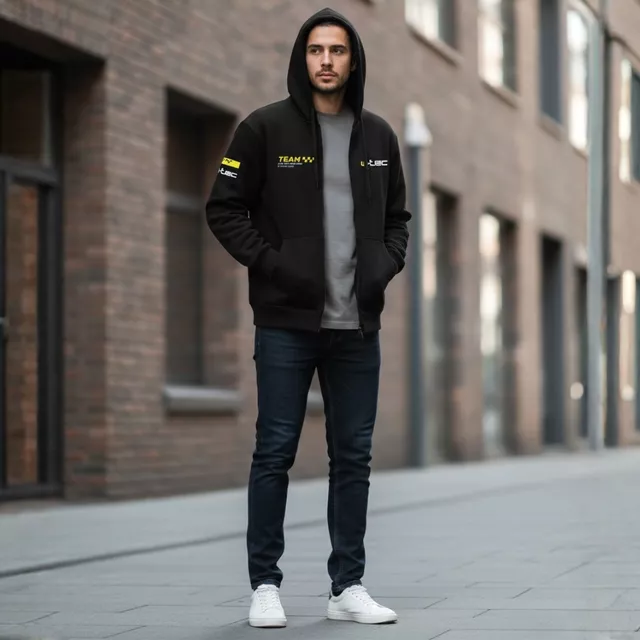 W-TEC Signatur Kapuzenpulli - schwarz