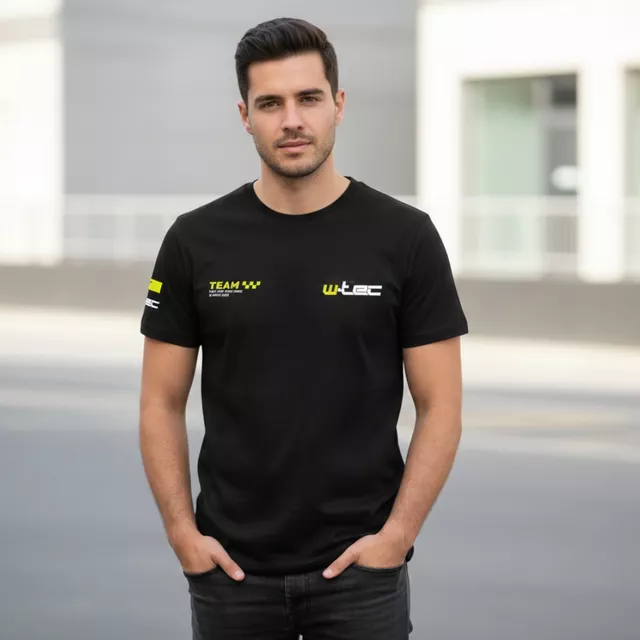 W-TEC Unterschrift T-Shirt - schwarz - schwarz
