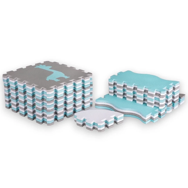 Schaumstoffpuzzle mit Laufstall inSPORTline Smarfino 30,5x30,5x1 cm, 36Stück