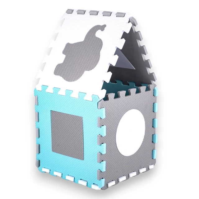 Schaumstoffpuzzle mit Laufstall inSPORTline Smarfino 30,5x30,5x1 cm, 36Stück