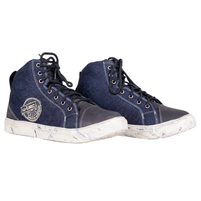 W-TEC Denimo Motorradstiefel - blau - blau