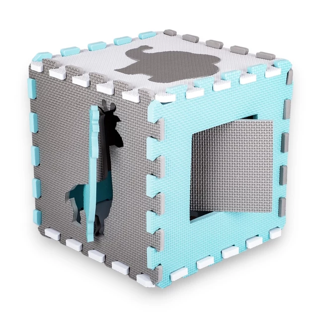 Schaumstoffpuzzle mit Laufstall inSPORTline Smarfino 30,5x30,5x1 cm, 36Stück