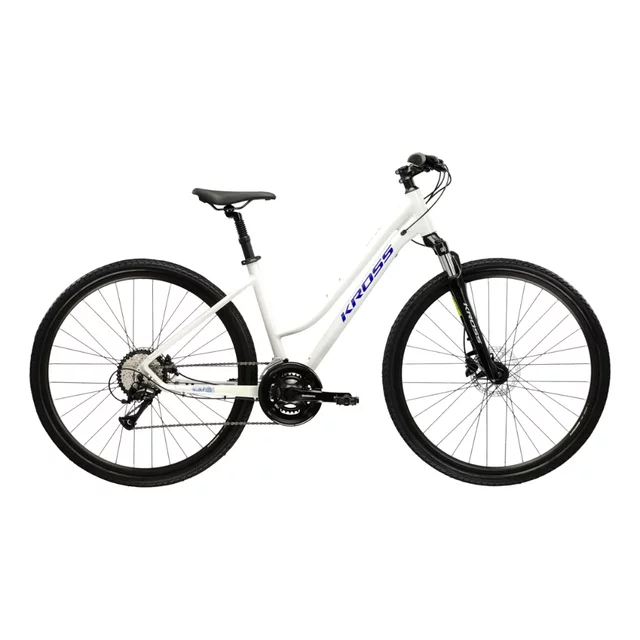 Damen Crossrad Kross Evado 4.0 28" Gen 007 - šedá / námořnická modrá / lesk - šedá / námořnická modrá / lesk
