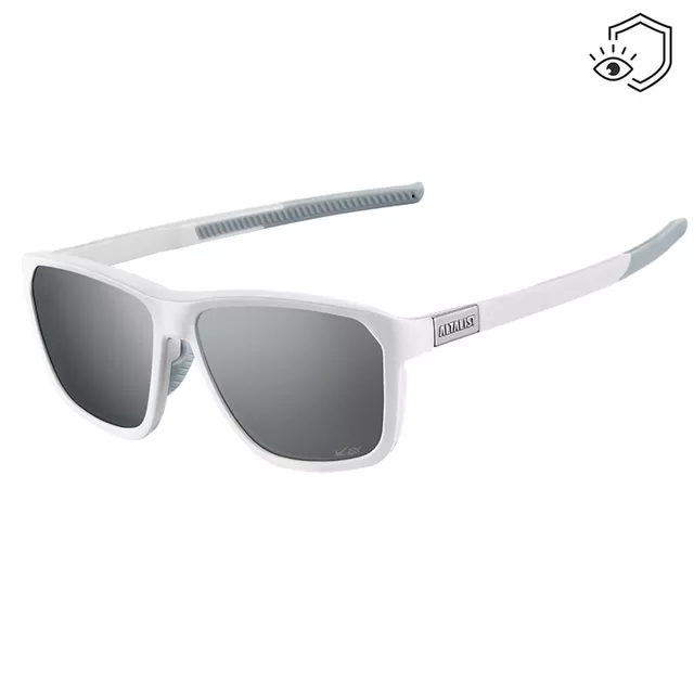 Altalist Kay L1 polarisierte Sonnenbrille - bílá se stříbrnými skly - bílá se stříbrnými skly