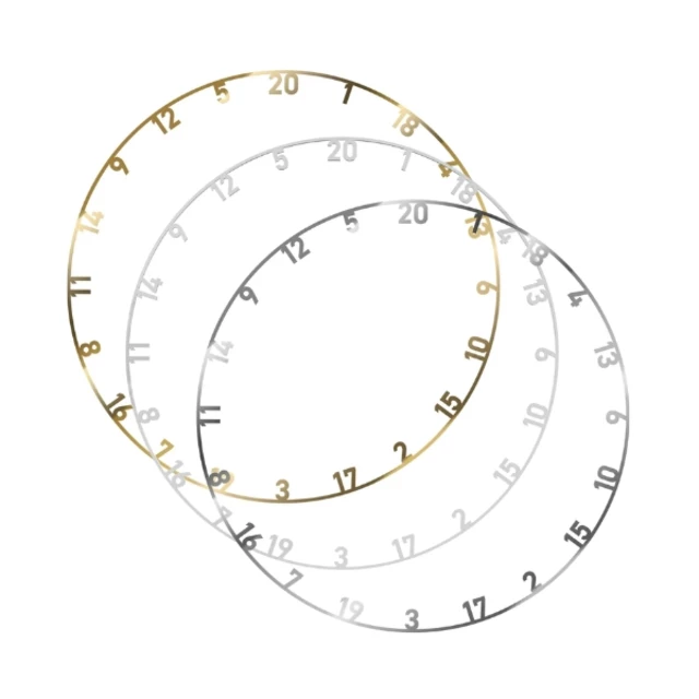 Ersatzzifferblatt für Bull's Number Ring 3 Stück in verschiedenen Farben