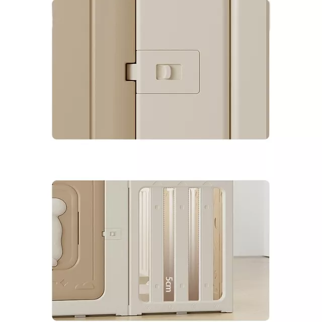 Kunststoff-Laufstall inSPORTline Doorino 150x180x100 cm