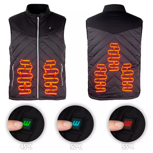 Pánská vyhřívaná vesta inSPORTline WARMhim