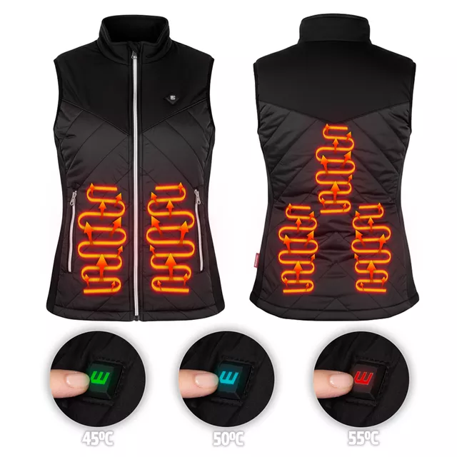 inSPORTline Wärmeweste für Damen - schwarz