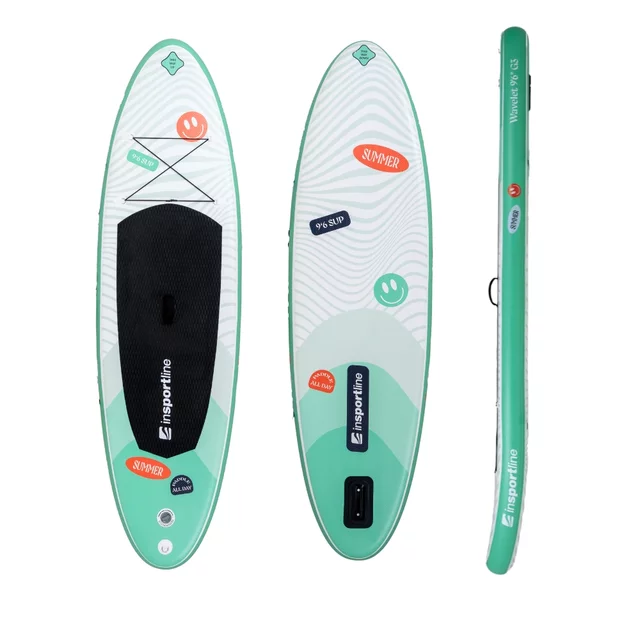 Paddleboard mit Zubehör inSPORTline Wavelet 9'6" - grün