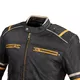 Herren Leder Motorradjacke W-TEC Traction - schwarz