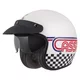 Cassida Oxygen Rondo 2.0 Motorradhelm weiß Perle/rot/blau/schwarz
