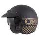 Cassida Oxygen Rondo 2.0 Motorradhelm schwarz-matt/gold