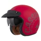 Cassida Oxygen Gear 2.0 Motorradhelm rot matt/dunkelrot