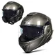 W-TEC Zoroz P/J klappbarer Motorradhelm - Glossy Tricolor - Metallic Grey