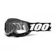 Motocross-Brille für Kinder 100 % Accuri 2 Junior - fluo zelená, čiré plexi - schwarzes, klares Plexiglas
