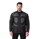 W-TEC Burdys Evo Herren-Motorradjacke - schwarz-grau-rot