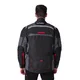 W-TEC Burdys Evo Herren-Motorradjacke - schwarz-grau-rot