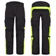 W-TEC Pinapoco Kinder Motorradhosen zum Mitwachsen - schwarz-fluo - schwarz-fluo