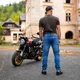 W-TEC Milwook Motorradstiefel - grau-schwarz