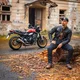 W-TEC Mungelli EVO Motorrad-Lederjacke - vintage černo-hnědá