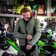 W-TEC Karmal Touring Motorradjacke - černo-olivově zelená