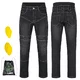 Herren-Motojeans W-TEC Biterillo Evo - schwarz - schwarz