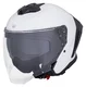 W-TEC Voltik Motorrad-Helm - weiß glänzend - weiß glänzend